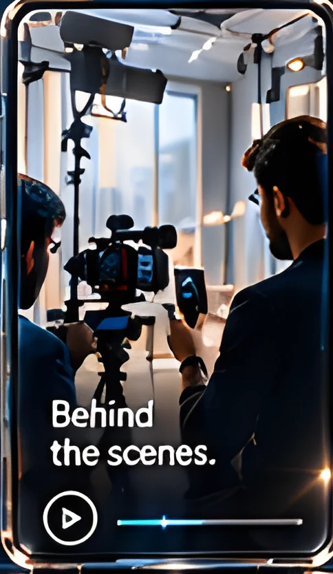 Behind the scenes vertical video
