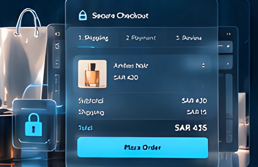 Secure checkout panel