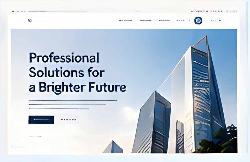 Website concept for a professional services company
