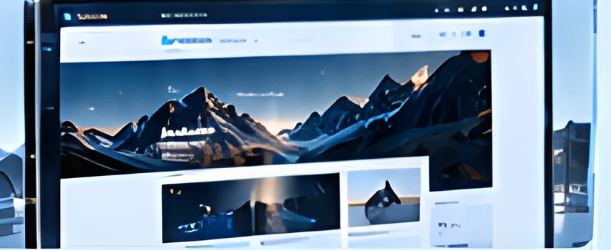 Business websites dashboard on a laptop
