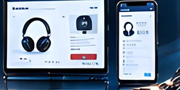 Key transactions on laptop and phone