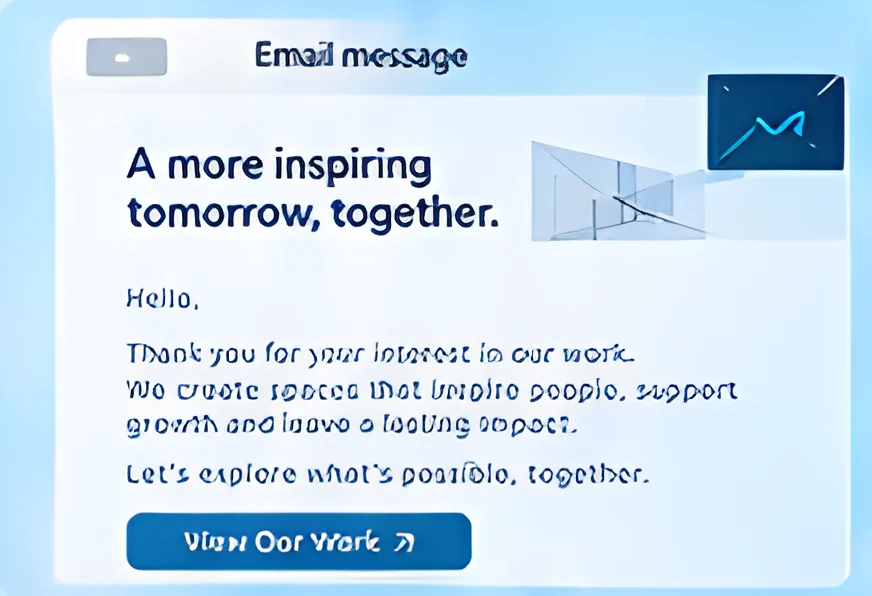Email message example