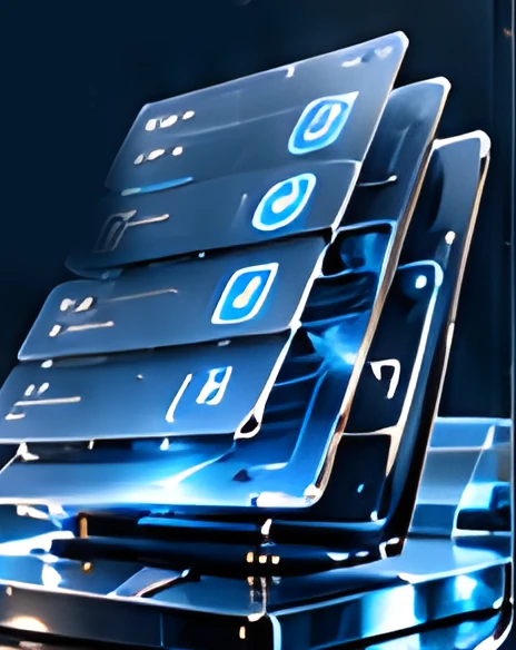 Stacked glass app panels