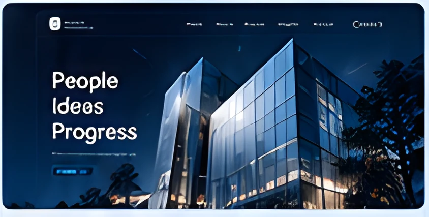 Website concept for a corporate group