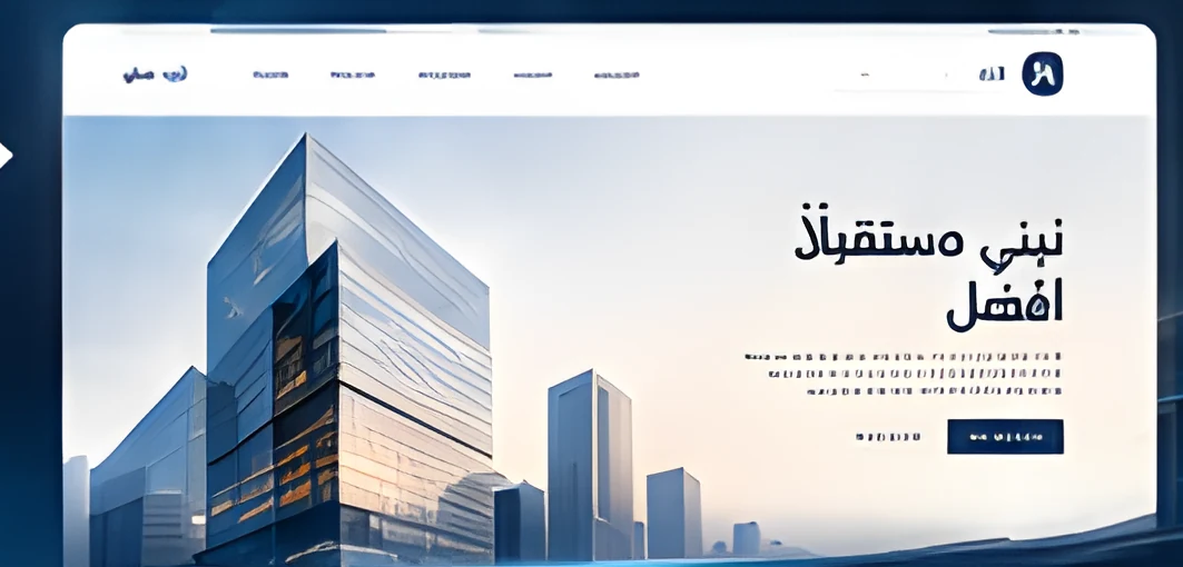 Arabic version of a corporate website