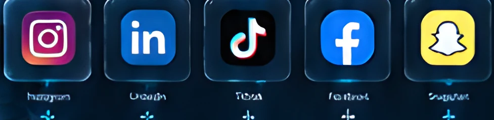 Instagram, LinkedIn, TikTok, Facebook and Snapchat