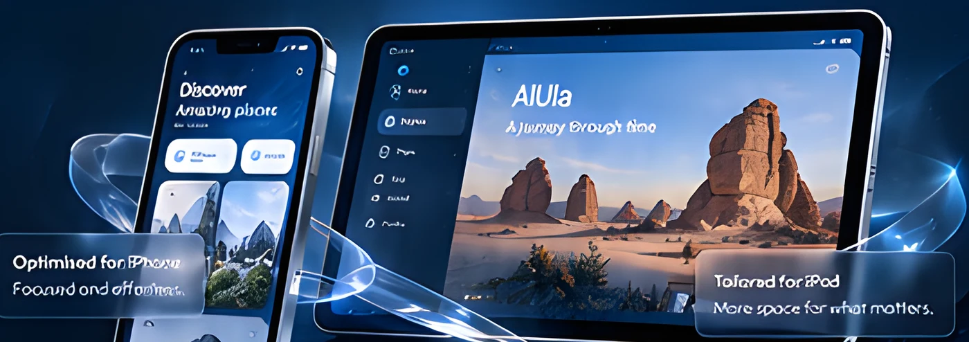 iPhone and iPad versions of the same travel app