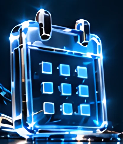 Glass calendar