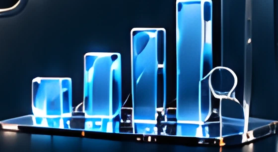 Rising glass bar chart