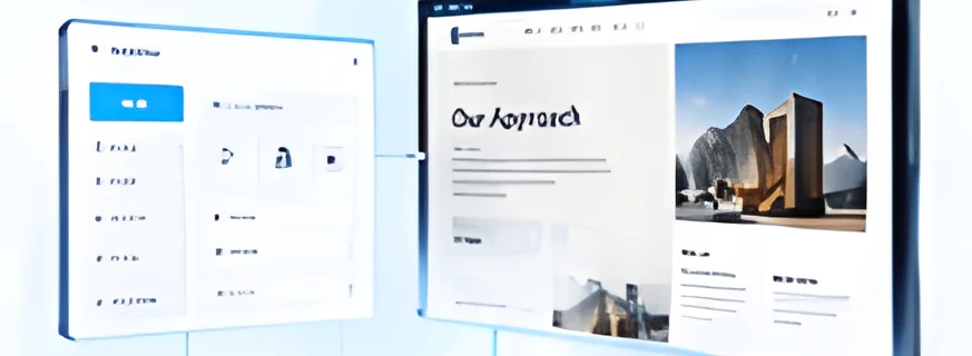 Page editor beside a page preview