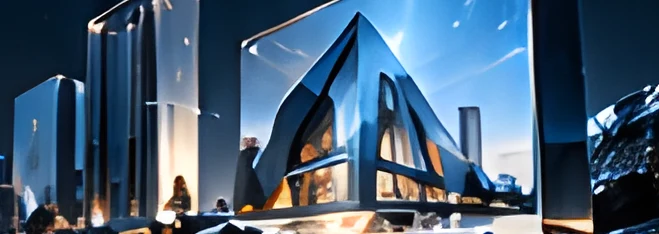 Modern building visual