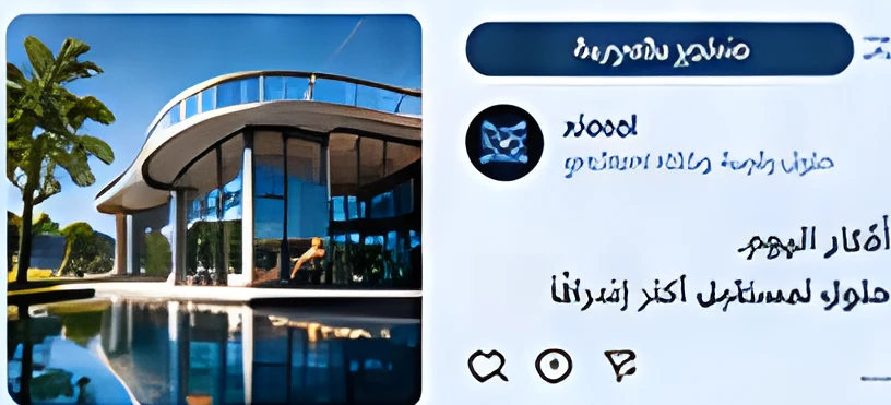 Arabic social post