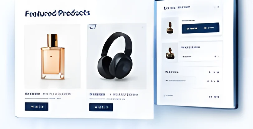 Online store with featured products