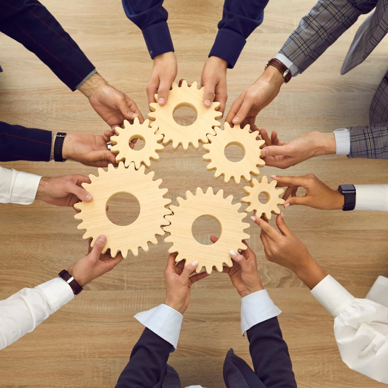 Team Of Link Building Experts Collaborating On A Project